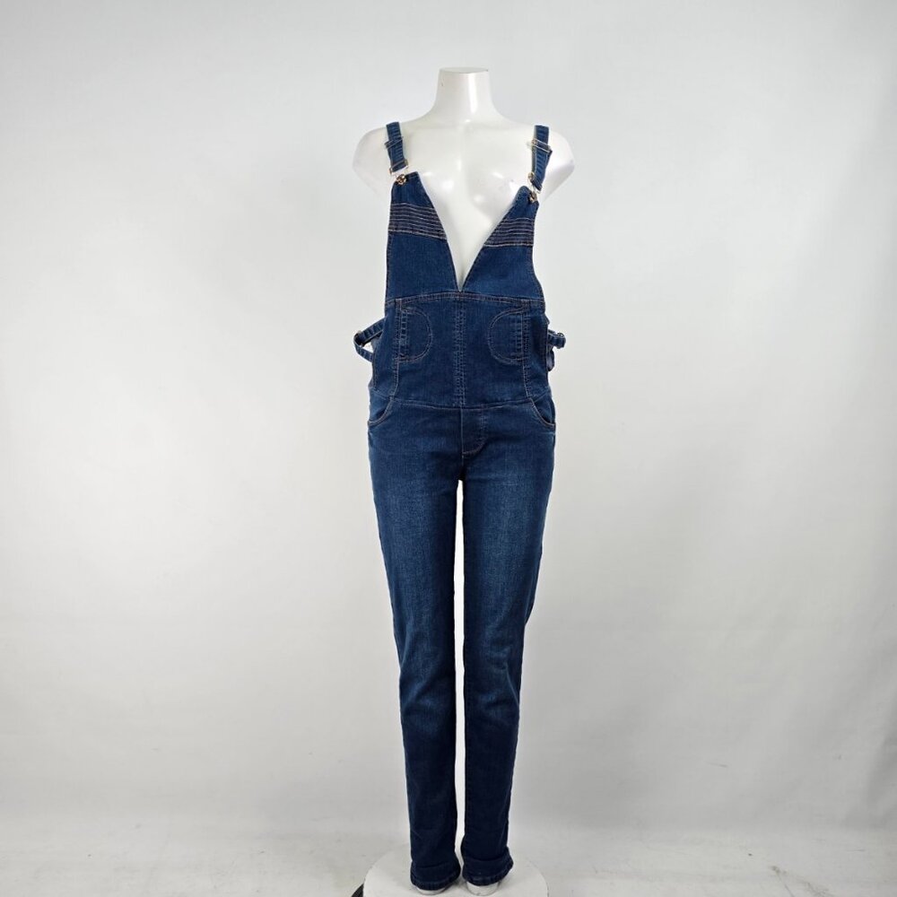 Krisp Denim Maternity Overalls Size L